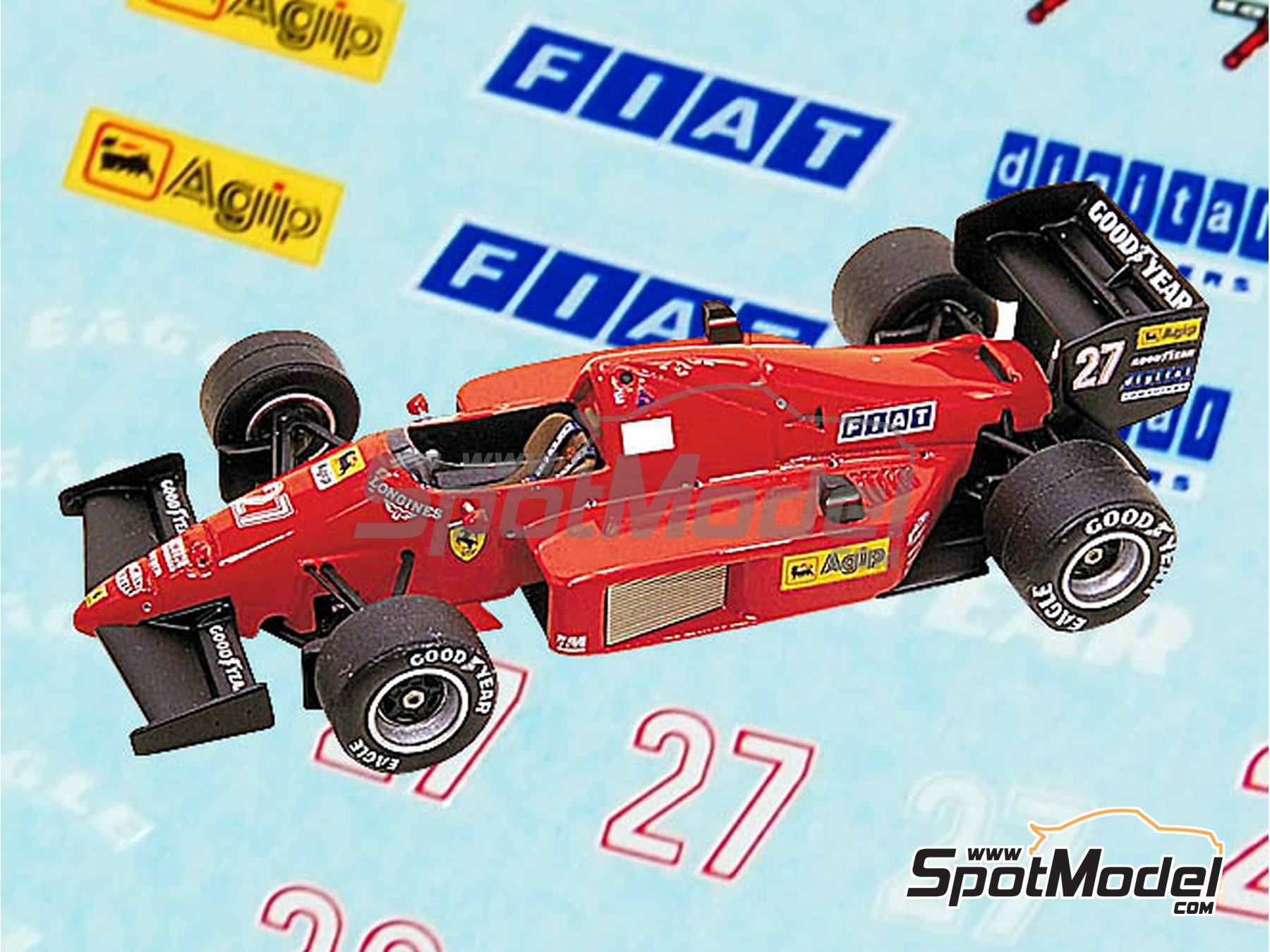 Tameo Kits DK039: Marking / livery 1/43 scale - Ferrari F1/86
